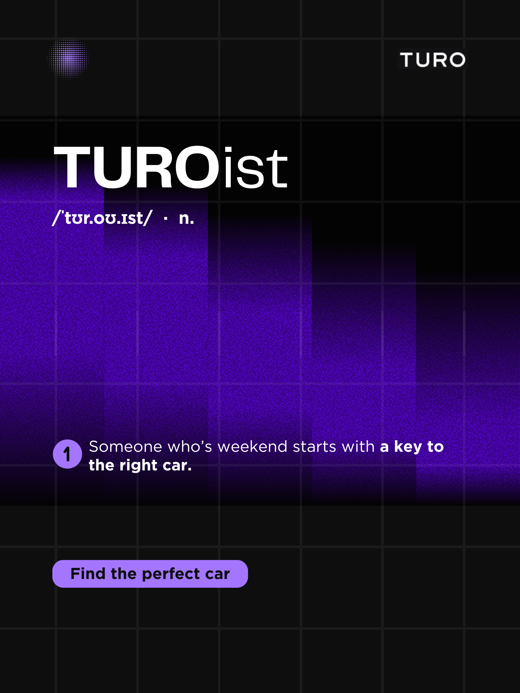 TUROist IG Ad — Definition 1: a key to the right car