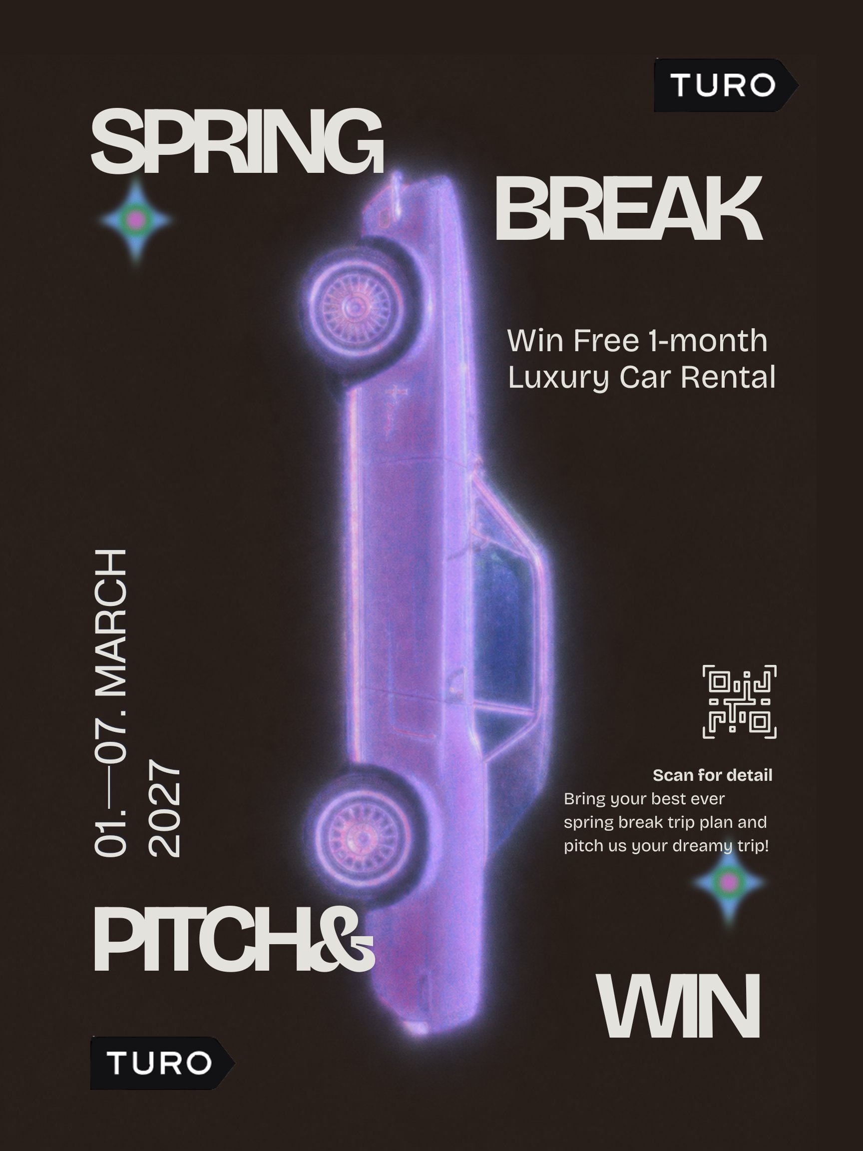 Spring Break Pitch & Win poster